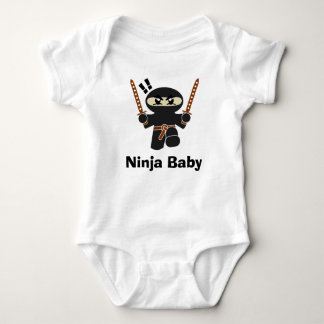 Lustigt Utformning Ninja Baby T Shirt