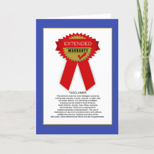 Lustigt utökat garantidagskort helgkort