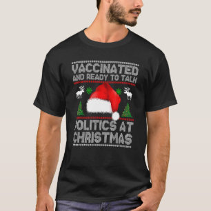 Lustigt vaccinerat och Redo att tala Politik vid H T Shirt