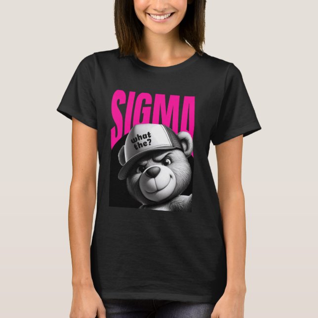 Lustigt vad Sigma Ironic Meme Brainrot-citatet är T Shirt (Framsida)