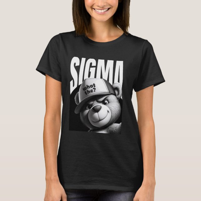 Lustigt vad Sigma Ironic Meme Brainrot-citatet är T Shirt (Framsida)