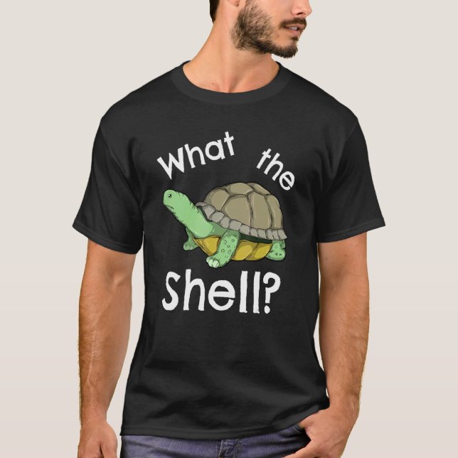 Lustigt vad Snäckan Pun Joke Turtle Tortoise T Shirt (Framsida)