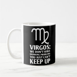 Lustigt Våg som dricker Zodiac Astrology Ord Kaffemugg