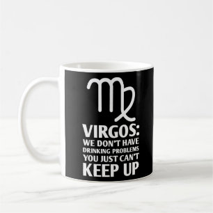 Lustigt Våg som dricker Zodiac Astrology Ord Kaffemugg