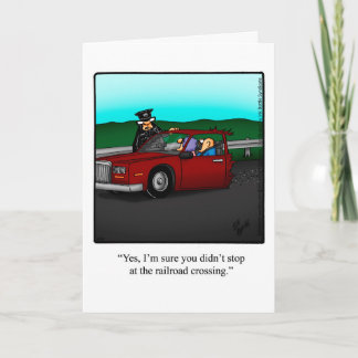 Lustigt vägkort Resa Bon Voyage Humor Kort