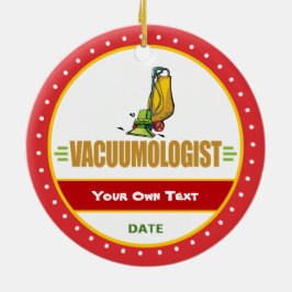 Lustigt vakuum,m Älskare Julgransprydnad Keramik