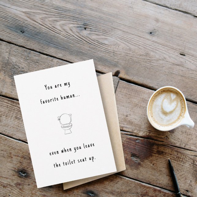 Lustigt, valentin-/jubileumsfavorit hos människa kort (Skapare uppladdad)