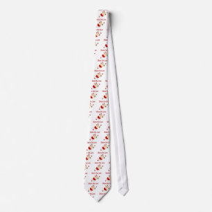 Lustigt Valentine Cupid Djävulen Slips