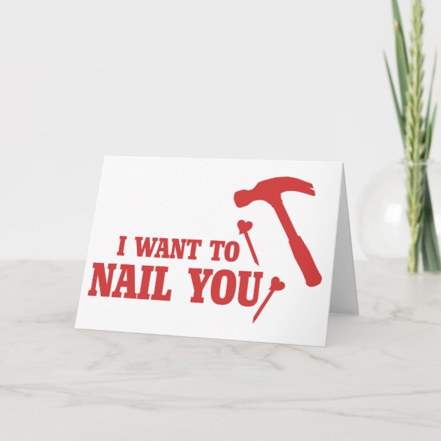 Lustigt Valentine Helgkort (Framsida)