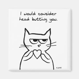 Lustigt Valentine - Katten kan vara som du Magnet