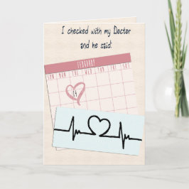 Lustigt Valentine My Doktor sa... Helgkort