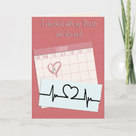 Lustigt Valentine My Doktor sa... v2 Helgkort