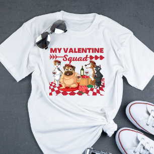 Lustigt valentines day för singles membrantröja t shirt