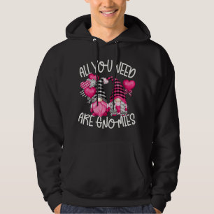 Lustigt Valentines day Gnome säger för trädgårdsmä Hoodie