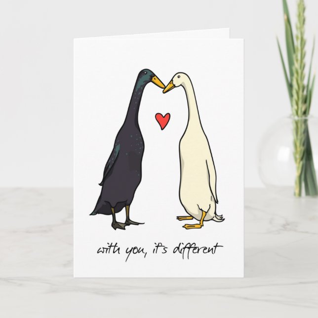 Lustigt Valentines day-kort - årskort Husba Helgkort (Framsida)