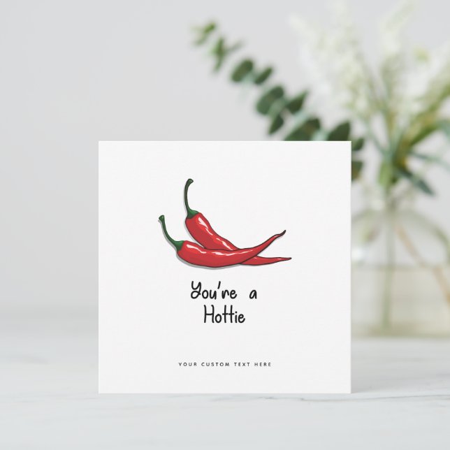 Lustigt Valentines day-kort - du är en Hotty Spicy Julkort (Stående Fram)