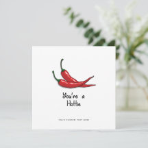 Lustigt Valentines day-kort - du är en Hotty Spicy