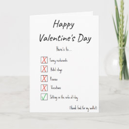 Lustigt Valentines day-kort Kort