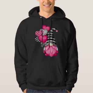 Lustigt Valentines day matchande nome med Rosa Hea Hoodie