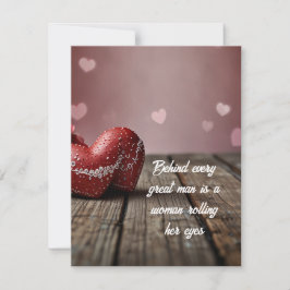 Lustigt valentinkort julkort