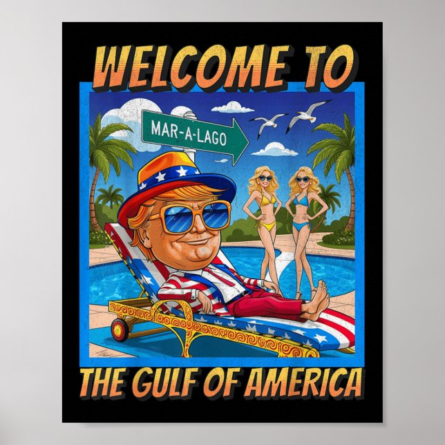 Lustigt välkomnande till Amerika Bukt 9 februari Poster (Framsidan)