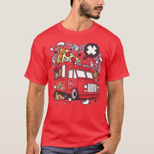 Lustigt VAN-pizza för kvinnor, manar T Shirt