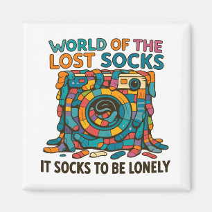 Lustigt Vansk socks-världen saknas men glöms inte  Magnet