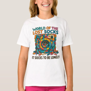 Lustigt Vansk socks-världen saknas men glöms inte  T Shirt