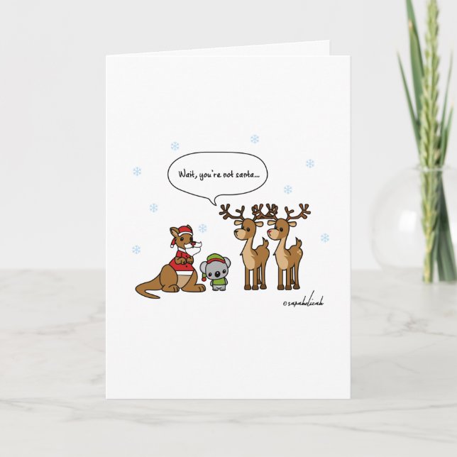 Lustigt vänta tills du inte är julkort helgkort (Framsida)