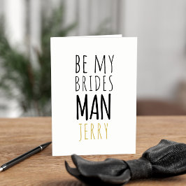 Lustigt, var min Bridesman och Frieri Groomsman Ca Inbjudan