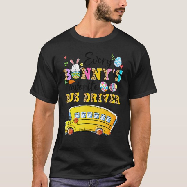 Lustigt varenda Bunnys favoritdrivrutin Buss Lyckl T Shirt (Framsida)