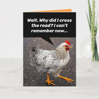 Lustigt varför kom Chicken Kor på vägen? Födelseda Kort