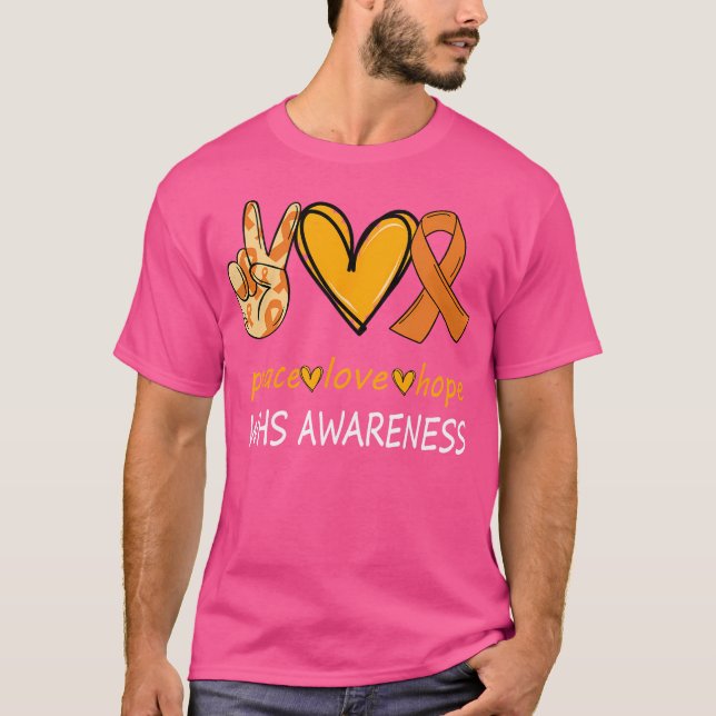 Lustigt Varg Hirschhorn Syndrome Awareness Day Hop T Shirt (Framsida)
