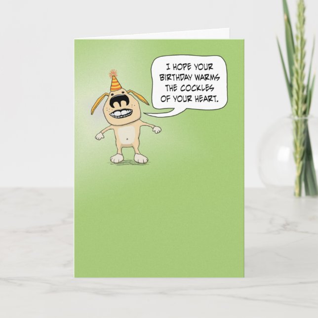 Lustigt varma lådorna på din hjärtfödelsedag kort (Framsida)