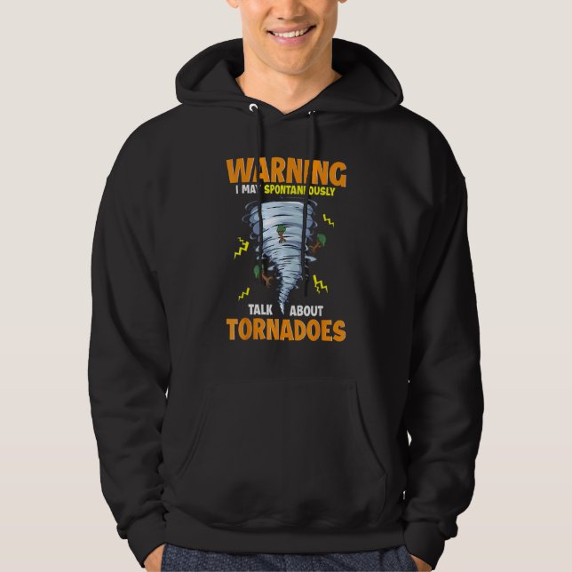 Lustigt varning jag kan prata spontant om Torna Hoodie (Framsida)