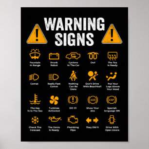 Lustigt Varningsskyltart 101 Auto Mechanic Gift Poster