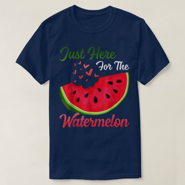 Lustigt vattenmelon Im just här för vattenmelon S T Shirt (Design framsida)