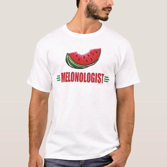 Lustigt vattenmelon tee shirt (Framsida)