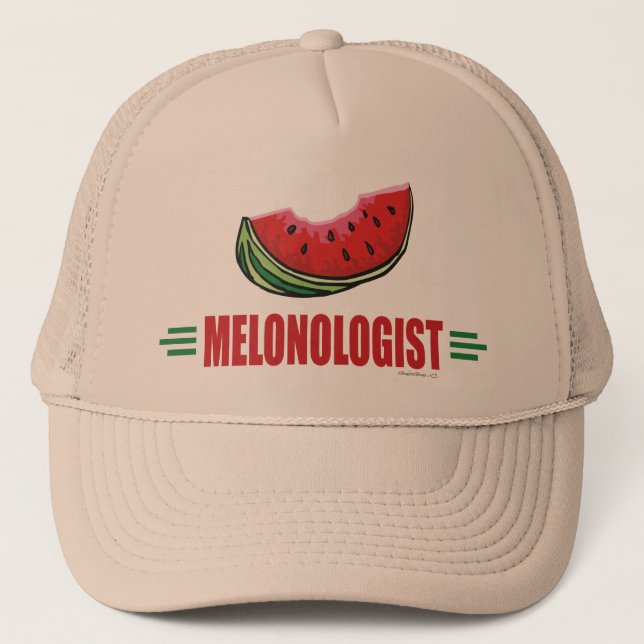 Lustigt vattenmelon truckerkeps (Framsida)