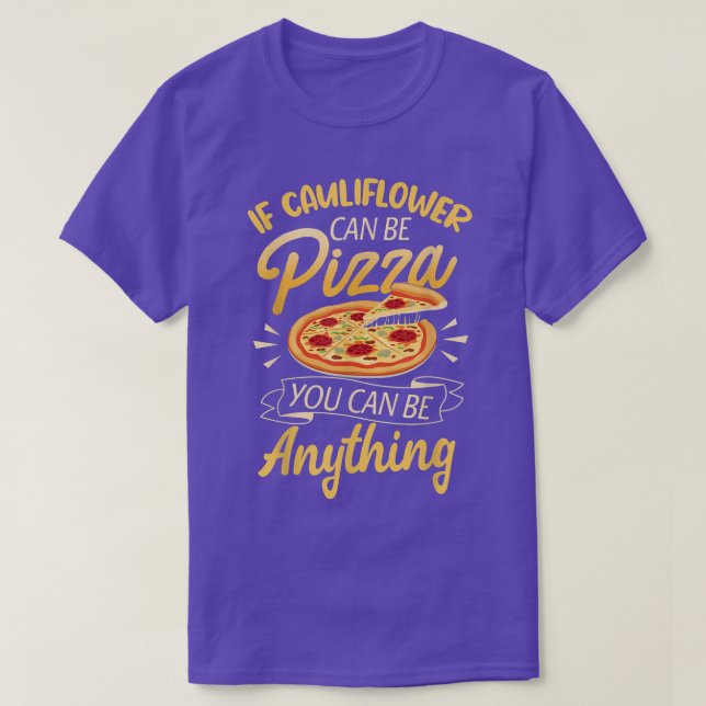 Lustigt Vegan ger kvinnor som blomkål Pizza något. T Shirt (Design framsida)