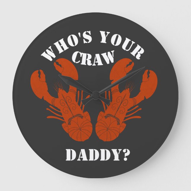 Lustigt vem är din Craw-pappa? Stor Klocka (Framsida)