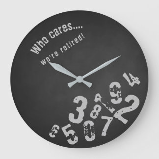 Lustigt vem bryr sig om att vi är pensionerade Gru Stor Klocka