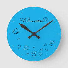 Lustigt vem Cares? Fallande nummer Blue Quirky