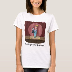 Lustigt Ventriloquism för nybörjarkort eller gå T Shirt