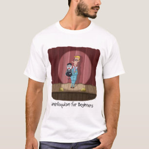 Lustigt Ventriloquism för nybörjarkort eller gå T Shirt