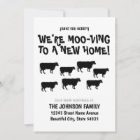Lustigt Vi är Flytta Cow Herd New Home Adress