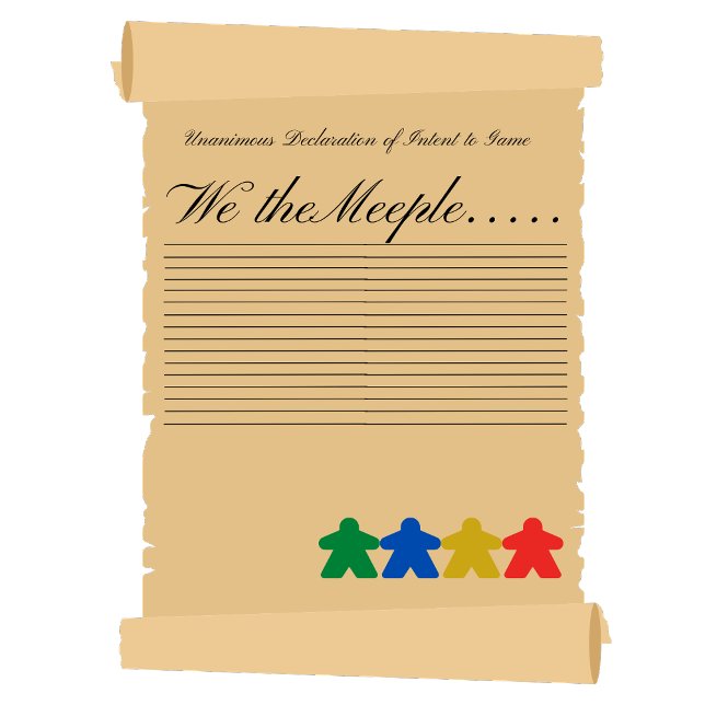 Lustigt Vi har Rullan Meeple Text Declaration T Shirt (Skapare uppladdad)