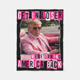 Lustigt, vi tar Amerika tillbaka Trum Fleecefilt