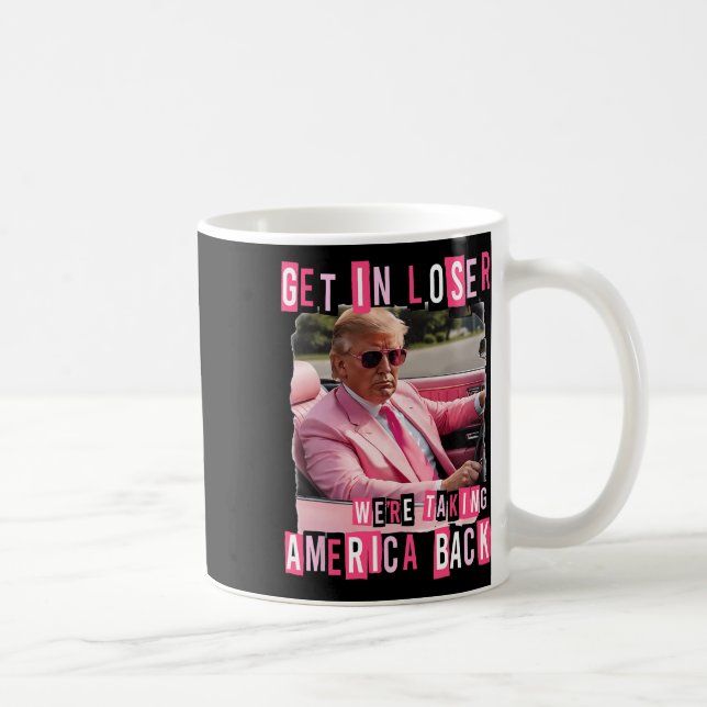 Lustigt, vi tar Amerika tillbaka Trum Kaffemugg (Höger)