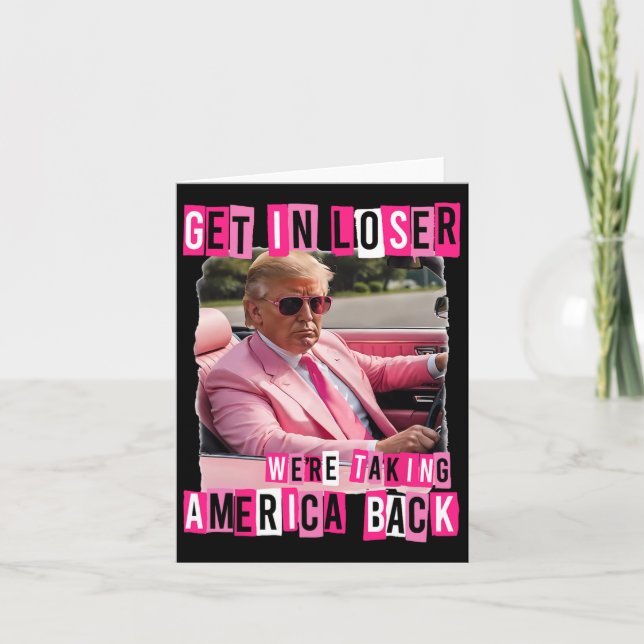 Lustigt, vi tar Amerika tillbaka Trum Kort (Framsida)